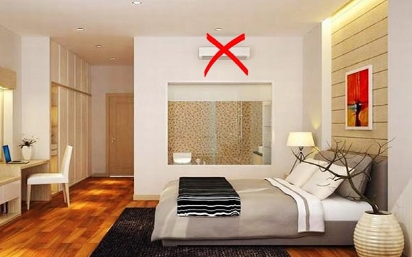 Cần chú ý đến vị trí lắp đặt điều hòa