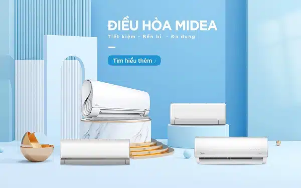 Điều hòa Midea hiệu suất cao, giúp tiết kiệm chi phí lắp đặt